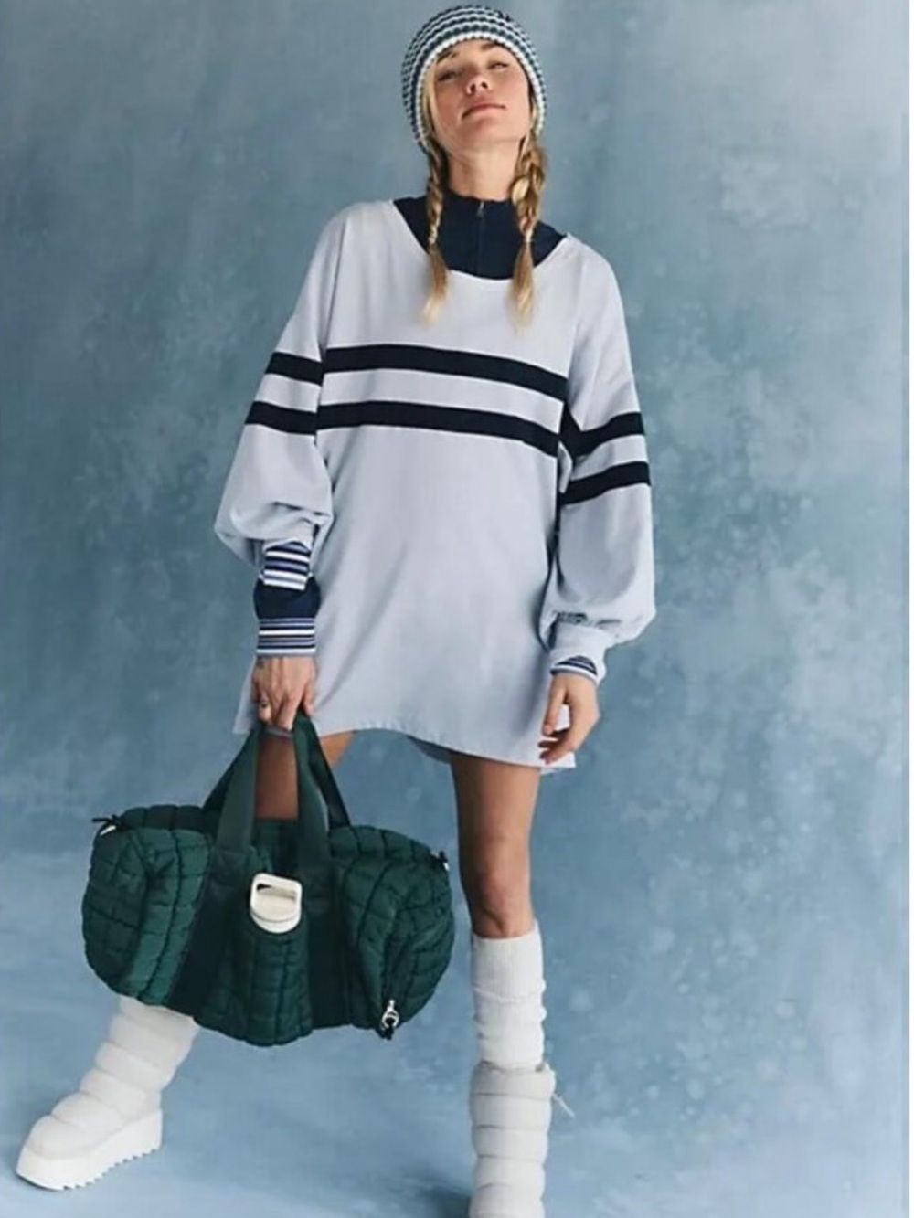 Free People Movement Post Up Layer Oversized Pullover Sweatshirt Size Small - Picture 14 of 14